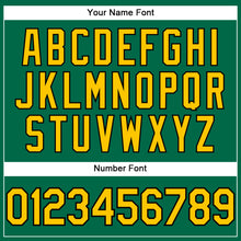 Load image into Gallery viewer, Custom Kelly Green Yellow-Black Performance T-Shirt