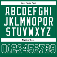 Load image into Gallery viewer, Custom Kelly Green White Authentic Throwback Basketball Jersey