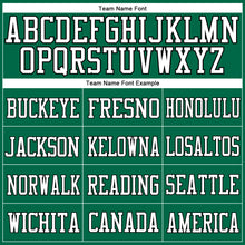 Load image into Gallery viewer, Custom Kelly Green White-Black Mesh Authentic Football Jersey