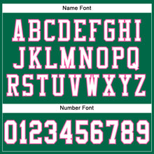 Load image into Gallery viewer, Custom Kelly Green White-Pink Mesh Authentic Football Jersey