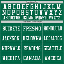 Load image into Gallery viewer, Custom Kelly Green White Mesh Authentic Football Jersey
