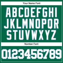 Load image into Gallery viewer, Custom Kelly Green White-Light Blue Authentic Baseball Jersey