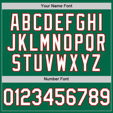 Load image into Gallery viewer, Custom Kelly Green White-Red Authentic Throwback Baseball Jersey