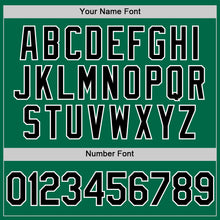 Load image into Gallery viewer, Custom Kelly Green Black-White Authentic Throwback Baseball Jersey