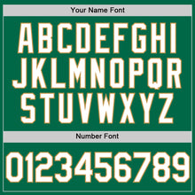 Load image into Gallery viewer, Custom Kelly Green White-Old Gold Authentic Throwback Baseball Jersey