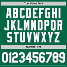 Load image into Gallery viewer, Custom Kelly Green White-Gray Authentic Throwback Baseball Jersey