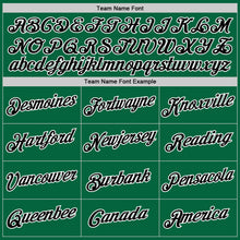 Load image into Gallery viewer, Custom Kelly Green Black-White Authentic Throwback Basketball Jersey