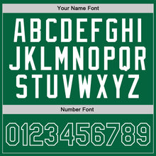 Load image into Gallery viewer, Custom Kelly Green White Authentic Throwback Basketball Jersey