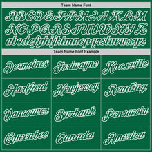 Load image into Gallery viewer, Custom Kelly Green White Authentic Throwback Basketball Jersey