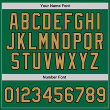 Load image into Gallery viewer, Custom Kelly Green Old Gold-Black Authentic Throwback Basketball Jersey