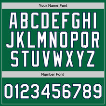 Load image into Gallery viewer, Custom Kelly Green White-Navy Authentic Throwback Basketball Jersey