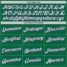 Load image into Gallery viewer, Custom Kelly Green White-Navy Authentic Throwback Basketball Jersey