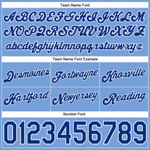 Load image into Gallery viewer, Custom Light Blue White Pinstripe Royal-White Authentic Basketball Shorts