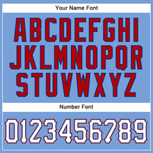 Load image into Gallery viewer, Custom Light Blue White-Red Authentic Sleeveless Baseball Jersey