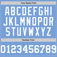 Load image into Gallery viewer, Custom Light Blue White Authentic Throwback Basketball Jersey