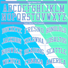 Load image into Gallery viewer, Custom Light Blue Light Blue-Green Round Neck Sublimation Basketball Suit Jersey