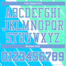 Load image into Gallery viewer, Custom Light Blue Light Blue-Green Round Neck Sublimation Basketball Suit Jersey