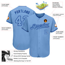 Load image into Gallery viewer, Custom Light Blue Light Blue-Royal Authentic Baseball Jersey