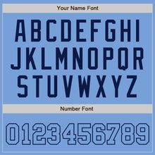 Load image into Gallery viewer, Custom Light Blue Light Blue-Navy Authentic Baseball Jersey