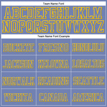 Load image into Gallery viewer, Custom Light Blue Light Blue-Gold Stitched Cuffed Knit Hat