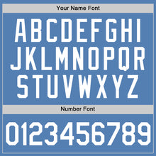 Load image into Gallery viewer, Custom Light Blue White Performance T-Shirt