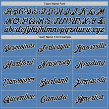 Load image into Gallery viewer, Custom Light Blue Black-White Performance T-Shirt