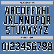 Load image into Gallery viewer, Custom Light Blue Black-White Performance T-Shirt