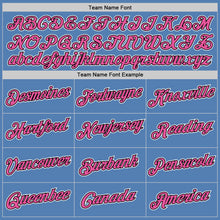 Load image into Gallery viewer, Custom Light Blue Pink-Black Performance T-Shirt