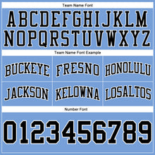 Load image into Gallery viewer, Custom Light Blue Black-White Authentic Throwback Basketball Shorts