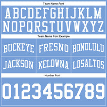 Load image into Gallery viewer, Custom Light Blue White Authentic Throwback Basketball Shorts