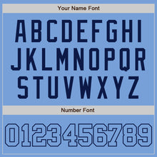Load image into Gallery viewer, Custom Light Blue Light Blue-Navy Authentic Baseball Jersey