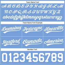 Load image into Gallery viewer, Custom Light Blue White Authentic Throwback Basketball Shorts