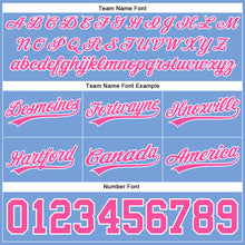 Load image into Gallery viewer, Custom Light Blue Pink-White Authentic Throwback Basketball Shorts