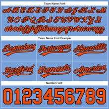 Load image into Gallery viewer, Custom Light Blue Orange-Black Authentic Basketball Shorts