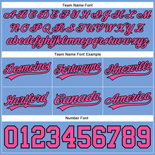 Load image into Gallery viewer, Custom Light Blue Pink-Black Authentic Basketball Shorts