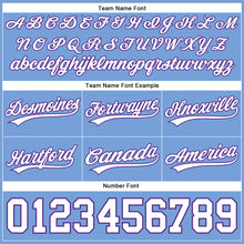 Load image into Gallery viewer, Custom Light Blue White-Purple Authentic Basketball Shorts