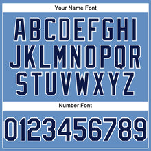 Load image into Gallery viewer, Custom Light Blue Navy-White Performance T-Shirt