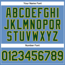 Load image into Gallery viewer, Custom Light Blue Green-Yellow Performance T-Shirt