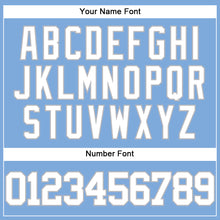 Load image into Gallery viewer, Custom Light Blue White-Gray Authentic Baseball Jersey