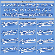 Load image into Gallery viewer, Custom Light Blue White-Royal Authentic Throwback Baseball Jersey