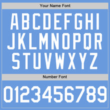 Load image into Gallery viewer, Custom Light Blue White Authentic Throwback Baseball Jersey