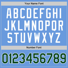 Load image into Gallery viewer, Custom Light Blue Green-White Authentic Throwback Baseball Jersey