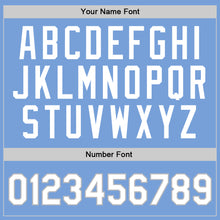 Load image into Gallery viewer, Custom Light Blue White-Gray Authentic Throwback Basketball Jersey