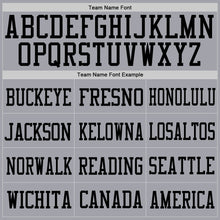 Load image into Gallery viewer, Custom Light Gray Black Mesh Authentic Football Jersey