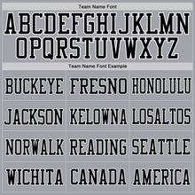 Load image into Gallery viewer, Custom Light Gray Black-White Mesh Authentic Football Jersey