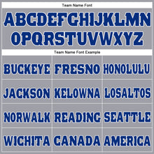 Load image into Gallery viewer, Custom Light Gray White-Royal Mesh Authentic Football Jersey