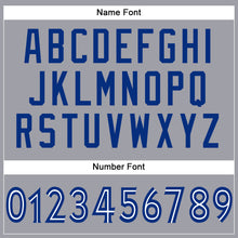 Load image into Gallery viewer, Custom Light Gray White-Royal Mesh Authentic Football Jersey