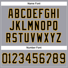 Load image into Gallery viewer, Custom Light Gray Black-Gold Mesh Authentic Football Jersey