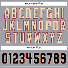 Load image into Gallery viewer, Custom Light Gray Black-Crimson Mesh Authentic Football Jersey