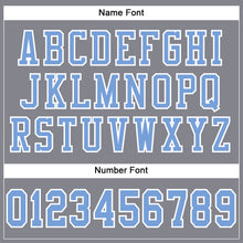 Load image into Gallery viewer, Custom Light Gray Light Blue-White Mesh Authentic Football Jersey